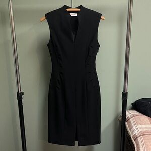 Calvin Klein Elegant Black Midi Dress
